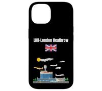 Londres Heathrow Airport LHR Airport Nerd London Souvenir Coque pour iPhone 14