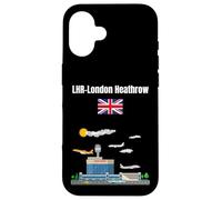 Londres Heathrow Airport LHR Airport Nerd London Souvenir Coque pour iPhone 16