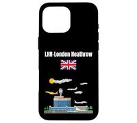 Londres Heathrow Airport LHR Airport Nerd London Souvenir Coque pour iPhone 16 Pro Max