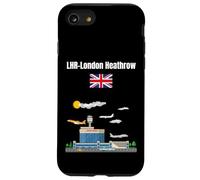 Londres Heathrow Airport LHR Airport Nerd London Souvenir Coque pour iPhone SE (2020) / 7/8