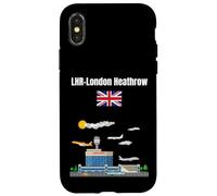 Londres Heathrow Airport LHR Airport Nerd London Souvenir Coque pour iPhone X/XS