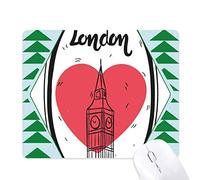 londres - la grande - bretagne big ben aime la ville tapis de souris green pine tree tapis en caoutchouc