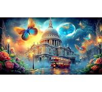 Londres Puzzle 1000 pièces Educa Cadeau Unique De l'art Décoration Jeu éducatif Challenge Toy pour Adultes et Enfants à partir de 14 Ans 75x50cm/1000pcs