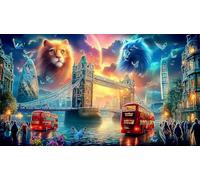 Londres Puzzle 1000 pièces Educa Divertissement créatif De l'art Décoration Jeu éducatif Challenge Toy pour Adultes & Enfants des 14 Ans 38x26cm/1000pcs