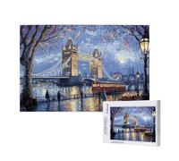 Londres Puzzle 500 Pièces Adultes Puzzle Big Ben Classique, Activite Manuelle Adulte, Puzzles de Jeu Stimulants, Puzzles Impossible, Enjoy Activités de défi Familial pour Ies Soirées de Jeu,p945t