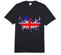Londres Skyline Angleterre Amour Union Jack Drapeau UK Comfort Colors Adult Heavyweight T-Shirt