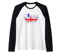 Londres Skyline Angleterre Amour Union Jack Drapeau UK Manche Raglan