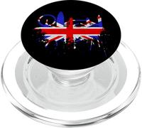 Londres Skyline Angleterre Amour Union Jack Drapeau UK PopSockets PopGrip pour MagSafe