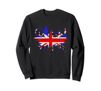 Londres Skyline Angleterre Amour Union Jack Drapeau UK Sweatshirt