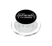 Londres Skyline Drapeau J'aime Angleterre I Love London PopSockets PopGrip pour MagSafe