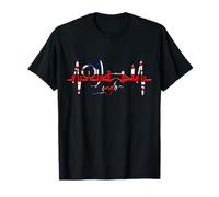 Londres Skyline Drapeau J'aime Angleterre I Love London T-Shirt