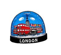 Londres Souvenir aimant Tempête de neige - Big Ben, bus et taxi