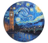 Londres Tower Bridge 1000 Pièces Puzzle Circulaire Classiques Éduchatif Défi Jouets Cadeau Unique pour Adultes Et Enfants 1000pcs (67.5x67.5cm)
