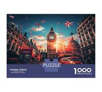 Londres Ville 1000 Pièces Puzzle De Développement Cognitif Rue Big Ben pour Fun Fresent & Activités pour La Maison - Superbe Idée Cadeau 52x38cm/1000pcs