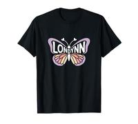 Londynn Butterfly - Word Art personnalisé avec nom Mignon T-Shirt