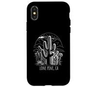 Lone Pine California Cactus Scène de désert Coque pour iPhone X/XS