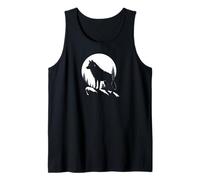 Lone Wolf Moon Howling Wolf Pack Head Wolves Howl Débardeur