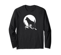 Lone Wolf Moon Howling Wolf Pack Head Wolves Howl Manche Longue