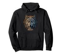 Lone Wolf Moon Howling Wolf Pack Head Wolves Howl Sweat à Capuche