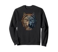 Lone Wolf Moon Howling Wolf Pack Head Wolves Howl Sweatshirt