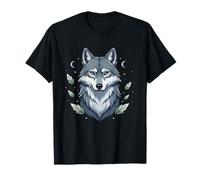Lone Wolf Moon Phase Forest Guardian Spirit T-Shirt