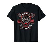 Lone Wolf No Club Biker Moto Cruiser T-Shirt