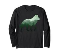 Lone Wolf Survive The Mountain Silhouette Art Forest Spring Manche Longue