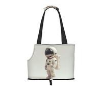Lonely Astronaute Imprimé Portable Pliable Sac à Bandoulière pour Animaux de Compagnie Convient pour transporter de petits animaux de compagnie