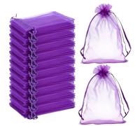 Lonely high heels 100 Pieces Pochette Cadeau Violet Foncé Sachet Organza Gift Bags Bijoux Sac en 10x15 cm Tulle Bonbon Dragees de Lavande Marriage Sacs à Cordon Petit Pochette Tissu