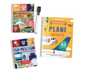 Lonely Planet Kids Activities on the Go Books & Box Set Bundle: Plane Themed Games & Challenges | Brain Teasers & Puzzles | Awesome Drawing Tasks & Pencil to Paper Fun