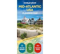 Lonely Planet Mid-Atlantic USA Planning Map