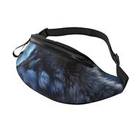 lonely wolf Sac banane imperméable pour homme et femme