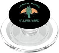Loner Vibes Si Je me perds, s'il Te plaît, ne me Trouve Pas (Désert) PopSockets PopGrip pour MagSafe