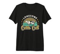 Lonesome Cattle Call Bétail Animaux de la Ferme Élevage de bovins T-Shirt Haut de Gamme