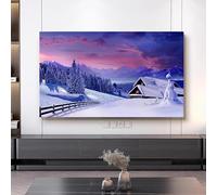 LONEU 42-100 Pouces TV Couverture Scène de Neige Tissu écran à Cristaux Liquides Housse De Protection Anti-poussière TV écran Protecteur Intérieur, LCD/LED TV Poussière Couvertur(Color:color10,Size:4