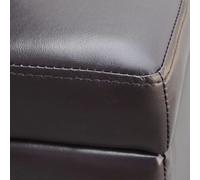 Long banc de rangement Bois Marron