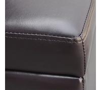 vidaXL Banc Long de Rangement, Coffre de Rangement avec Siège, Bout de Lit avec Compartiment, Repose-Pied de Salon Chambre, Bois Marron