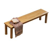 Long Banc pour Salon Ou Entrée - Idéal pour Table À Manger, Table Basse, Pied De Lit Ou Banc À Chaussures pour Hall D'entrée(Wood,80 * 30 * 45cm)