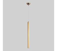 Long Bar Bar Pendant Light Kitchen Island 3W LED White Beam Light Mid Century Hanging Lamp Gold Mini Linear Chandelier for Entryway Dining Room Restaurant, 3000k Lumière Chaude Maisée en Chine