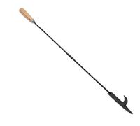 Long bâton de poker pour feu de camp - 83 cm - Pour feu de camp - Long bâton de poker avec poignée en bois