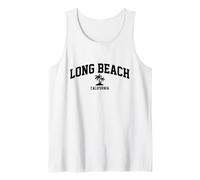 Long Beach California Palm Trees Souvenir de Vacances Vintage Débardeur
