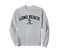 Long Beach California Palm Trees Souvenir de Vacances Vintage Sweatshirt