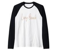 Long Beach California Vintage Design élégant Manche Raglan