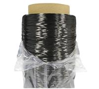 Long câble de remorquage en fibre de carbone T700 24K de 20 à 100 m - Bande de fil à filament continu for applications personnalisées(1Roll 24k Yarn 100m)