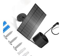 Long câble solaire pour caméras de sécurité avec batterie rechargeable 4000 mAh et film ETFE Mesure de charge solaire