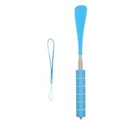 Long chausse-pied réglable en acier inoxydable extensible de 28 à 70 cm Outil de levage de chaussures pour personnes âgées adultes enfants, bleu, Taille unique