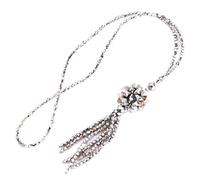 Long collier de perles de cristal pour femme Automne Hiver Joker Pull Chaîne Fashion Tassel Pendentif Décoration de cou, 70cm, Acétate, Pas de gemme