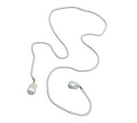 Long collier de perles en forme de spinelle verte et de perles synthétiques pour femme, taille unique, Comme décrit, Comme décrit.