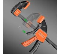 Long collier de serrage à bois, pince en F pour le travail du bois avec | Pince en F, poignée micro-réglable pour des solutions de fixation stables dans le travail du bois et l'artisanat