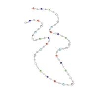 Long collier tendance en verre coloré réglable - Bijou de corps élégant - Convient pour les femmes et les filles - Cadeau de vacances, body chain, Comme décrit, Comme décrit.